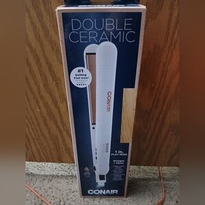 Conair Double Ceramic White Flat Iron